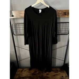 Eileen Fisher Woman Plus Black Petite Dress | Size 2XP
